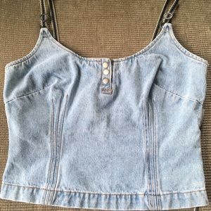 Jeanology denim crop top